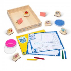Творчески комплект за дейности с печати с дървени дръжки Melissa & Doug - 33015_1 - view 8
                  