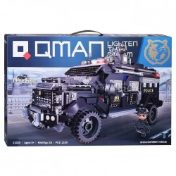 Конструктор Qman Mine City - Брониран камион SWAT, 1250 части - Q11020 - view 3
                  