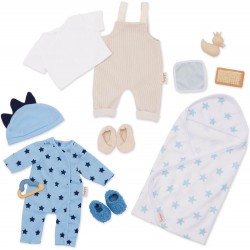 SET ACCESORII PĂPUȘI BATTAT 14&quot - HAINE BĂIEȚI 11 PUC. ALBASTRU - BTLBY7671 - BTLBY7671 - view 1