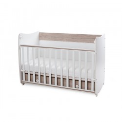 Детско легло Lorelli SWEET DREAM 60/120 бяло+светъл дъб - 10150420045A - view 3
                  