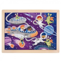 PUZZLE DIN LEMN HAPE SPACE FRIENDS, 48 BUC. - H1644 - H1644 - view 1