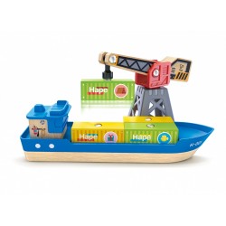 Комплект за игра Hape - Товарно пристанище, 26 части - H3791 - view 9
                  