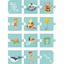 Пъзел Hape Приятели на океана 3в1, 48/48/48 части - H1645 - view 3
                  
