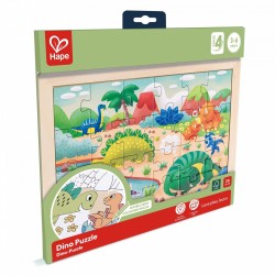 Дървен пъзел Hape Динозаври, 24 части - H1641 - view 7
                  