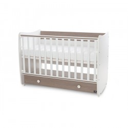 Детско легло Lorelli SWEET DREAM 60/120 бяло+кафе - 10150420042A - view 2
                  