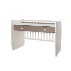 Детско легло Lorelli SWEET DREAM 60/120 бяло+кафе - 10150420042A - view 6
                  