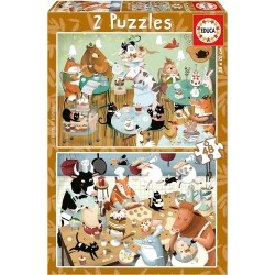 PUZZLE EDUCA FOREST TALES 2B1, 2X48 BUC. - EDU19687 - EDU19687 - view 1