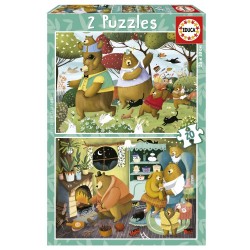 EDUCA PUZZLE FOREST TALES 2B1, 2X20 BUC. - EDU19686 - EDU19686 - view 1