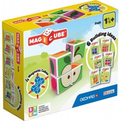 CONSTRUCTOR MAGNETIC GEOMAG MAGICUBE - FRUCTE ȘI CARDURI 131, 11 BUC. - G131 - G131 - view 1