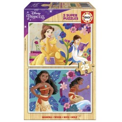 PUZZLE DIN LEMN EDUCA DISNEY PRINCESS, 2X25 BUC. - EDU19671 - EDU19671 - view 1