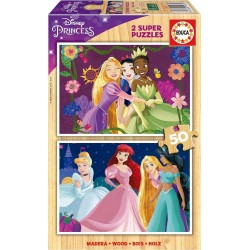 PUZZLE DIN LEMN EDUCA DISNEY PRINCESS, 2X25 BUC. - EDU19672 - EDU19672 - view 1