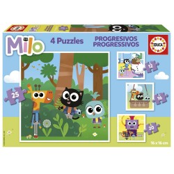EDUCA MILO 4B1 PUZZLE PROGRESIV, 16/12/20/25 BUC. - EDU19543 - EDU19543 - view 1