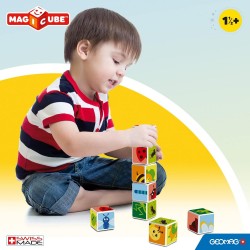 Магнитен конструктор Geomag Magicube - Насекоми и карти 121, 11 части - G121 - view 5
                  