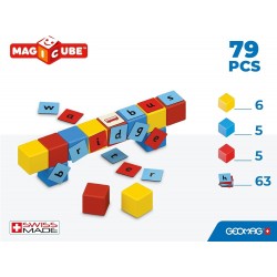 Магнитен конструктор Geomag Magicube - Съставяне на думи 259, 79 части - G259 - view 5
                  