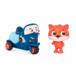 SET MAȘINA ȘI FIGURINE BATTAT - MOTOCICLETĂ ȘI VULPE - BTLB1705Z - BTLB1705Z - view 1