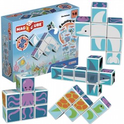CONSTRUCTOR MAGNETIC GEOMAG MAGICUBE - ANIMALE MARE SI HARTE 146, 11 BUC. - G146 - G146 - view 1