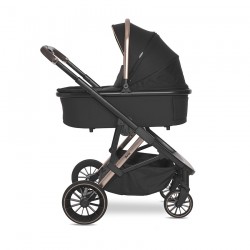 Комбинирана количка Lorelli ARIA 2in1 с кош за новородено BLACK - 10021892352 - view 3
                  