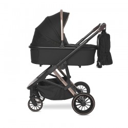 Комбинирана количка Lorelli ARIA 2in1 с кош за новородено BLACK - 10021892352 - view 4
                  