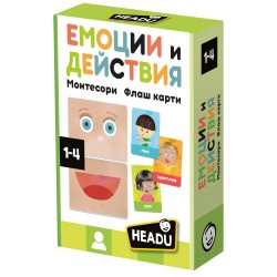 SET EDUCAȚIONAL HEADU MONTESSORI - EMOȚII ȘI ACȚIUNI, 40 BUC. - HBG56864 - HBG56864 - view 1