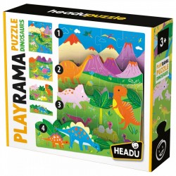 PUZZLE HEADU PLAYRAMA - DINOZURII, 40 BUC. - HMU55300 - HMU55300 - view 1
