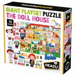 SET EDUCAȚIONAL HEADU - PUZZLE DE CASĂ PĂPUȘI - HMU55355 - HMU55355 - view 1