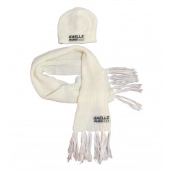 SET PĂLĂRIE ȘI EșARFĂ GAËLLE KIDS IARNĂ PENTRU FATĂ - 2741SET0646ALB - 2741SET0646WHITE - view 1