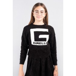 PULLOR SCURT GAËLLE KIDS CU BRODERIE LOGO PENTRU FATE - 2741W0497I19 - 2741W0497I19 - view 1