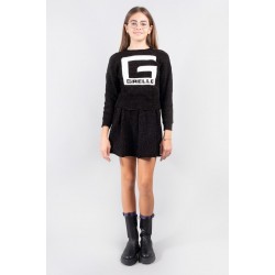 Детски къс пуловер Gaëlle Kids с лого бродерия за момиче - 2741W0497I19 - view 3
                  