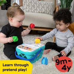 Интерактивна играчка Hape Baby Einstein - Magic touch, Пазарска кошница за сортиране, 14.3x26.6x20.2см - H800913 - view 4
                  