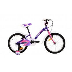 BICICLETA COPII SPRINT ALICE 18" VIOLET CU ANVELOPE AUXILIARE - BK23SI0560_1 - BK23SI0560_1 - view 1