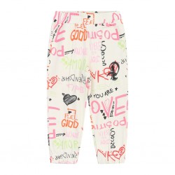 PANTALONI SPORT DE COPII PINKO UP CU APLICAȚI CULOARE PENTRU FETE - 031807036 - 031807036 - view 1