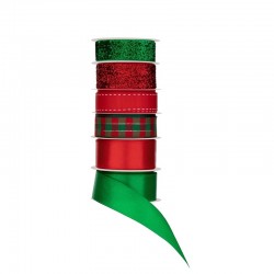 PANGLICĂ GRAFIX, CRĂCIUN, 1,5 M, ROȘU-VERDE, 6 BUC - 6606010014 - 6606010014 - view 1