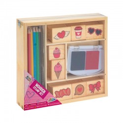SET GRAFIX IMPRIMURI ȘI CRIOANE COLORATE, ÎN CUTIE, ROZ - 6606200032 - 6606200032 - view 1
