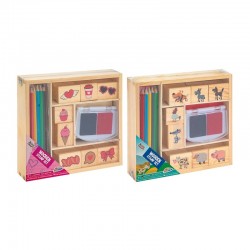 SET GRAFIX Imprimeuri LEMN SI CRIOANE COLORATE, IN CUTIE, ASORTATE, 36 BUC. - 6606200038 - 6606200038 - view 1
