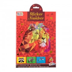 AUTOCOLANTE GRAFIX LION NUMEROATE, A4, 4 FOI - 6606210012 - 6606210012 - view 1