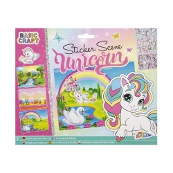 STICKERS GRAFIX UNICORN, 3 SCENE, 27 X 21 CM - 6606210031 - 6606210031 - view 1