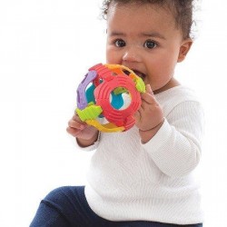 Разноцветна Топка Дрънкалка Playgro Shake Rattle and Roll Ball, 6м+ - PG.0168 - view 3
                  
