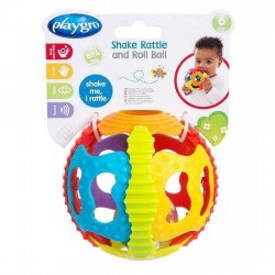 Разноцветна Топка Дрънкалка Playgro Shake Rattle and Roll Ball, 6м+ - PG.0168 - view 5
                  