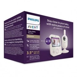 Дигитален видео бебефон Philips AVENT Premium SCD891/26 с 3,5-инчов цветен екран, нощно виждане, двустранна комуникация и термометър - 00A.0611.001 - view 6
                  