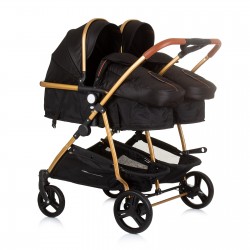 CHIPOLINO TWIN PROLLER DUOSMART OBSIDIAN/AUR - KBDS02401OG - KBDS02401OG - view 1