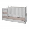 PAT TRANSFORMANT COPII LORELLI MAXI PLUS 70/160 ALB+STEJAR DESCHIS - 10150580045P