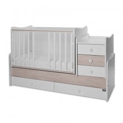 Детско трансформиращо легло LORELLI MAXI PLUS 70/160 бяло+светъл дъб - 10150580045P - view 4
                  