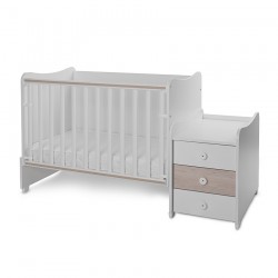 Детско трансформиращо легло LORELLI MAXI PLUS 70/160 бяло+светъл дъб - 10150580045P - view 6
                  