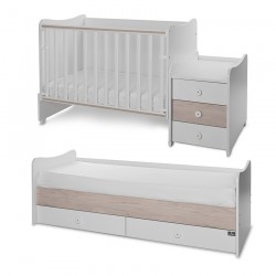 Детско трансформиращо легло LORELLI MAXI PLUS 70/160 бяло+светъл дъб - 10150580045P - view 13
                  
