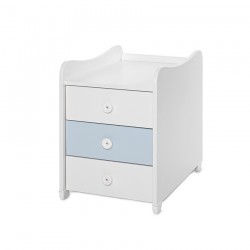 Детско трансформиращо легло LORELLI MAXI PLUS 70/160 бяло+baby blue - 10150580039P - view 11
                  