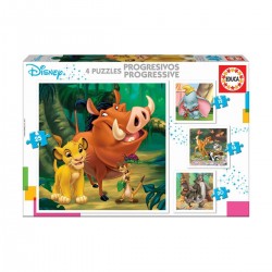 PUZZLE COPII EDUCA 4B1 ANIMALE DISNEY - 12-16-20-25 BUC. - EDU18104 - EDU18104 - view 1