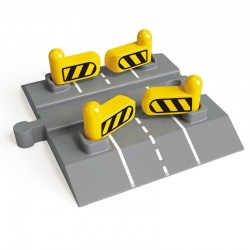 JUCĂRIE DIN LEMN HAPE - BARIERĂ AUTOMATĂ DE TRUNARE FERROVIARĂ, 12X3,9X15CM - H3705 - H3705 - view 1