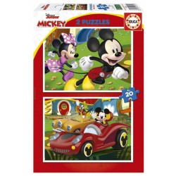 PUZZLE 2B1 EDUCA MICKEY MOUSE - FUN HOUSE, 2X20 BUC. - EDU19311 - EDU19311 - view 1
