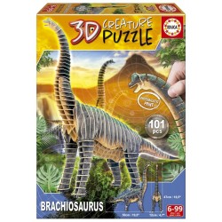 PUZZLE 3D EDUCA BRACHIOSAURUS, 101 PIECI - EDU19383 - EDU19383 - view 1