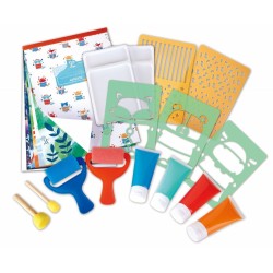 KIT CREATIV HAPE - DESEN DIVERTIT CU BURET ȘI ȘABLONE, 16 BUC. - H1067 - H1067 - view 1